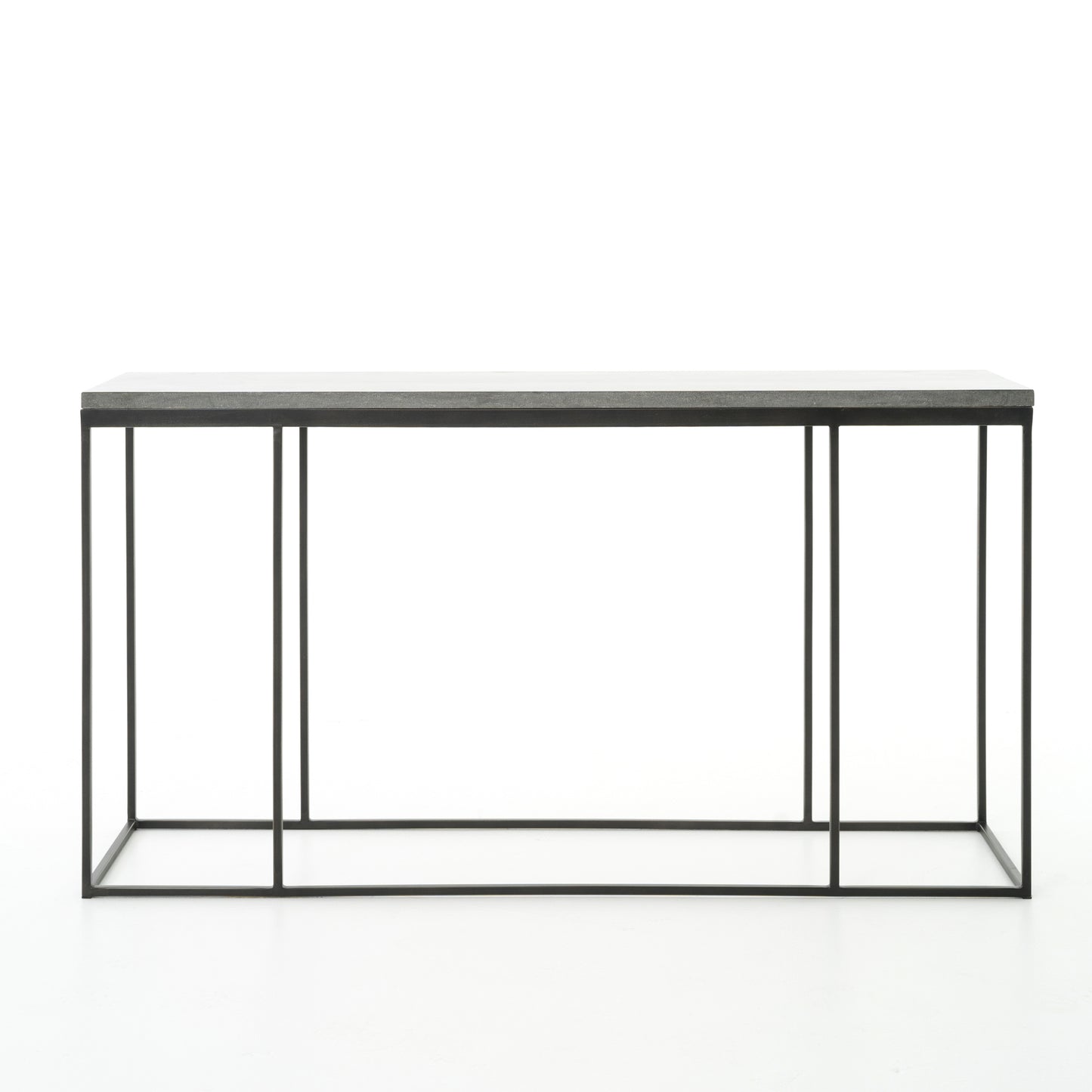 HARLOW CONSOLE TABLE-BLUESTONE/GUNMETAL