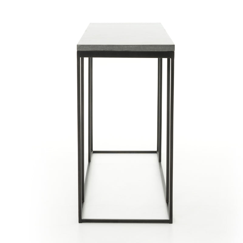 HARLOW CONSOLE TABLE-BLUESTONE/GUNMETAL