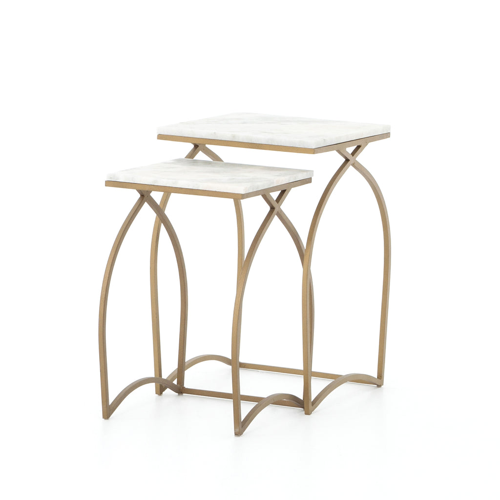 EVER NESTING TABLES-MATTE BRASS