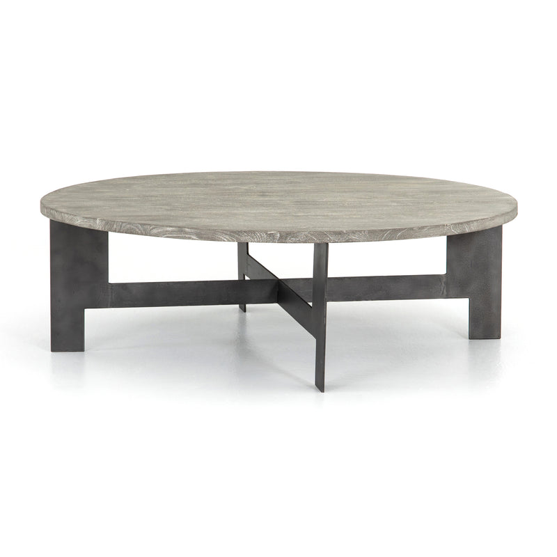 ROUND COFFEE TABLE WITH IRON